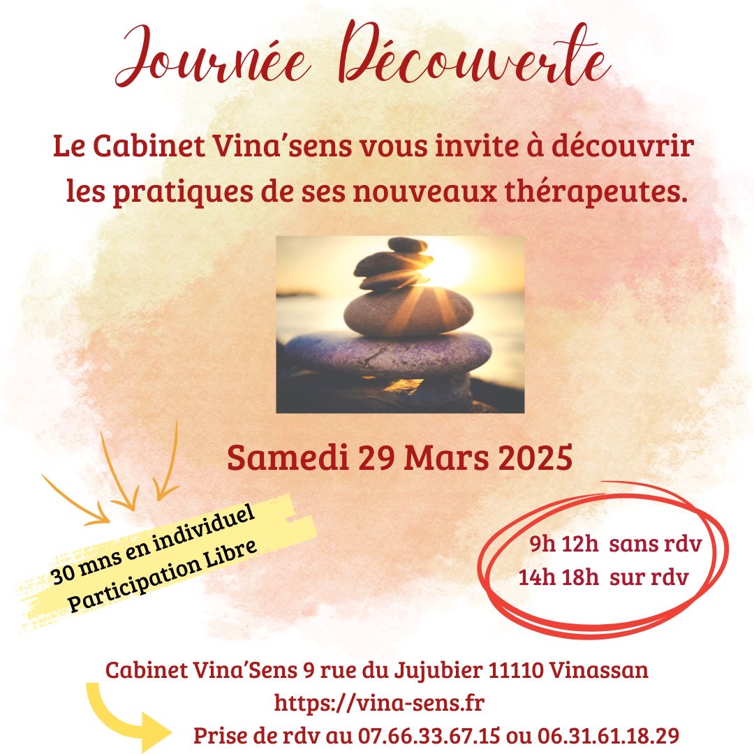Journée Découverte - Cabinet Vina'sens