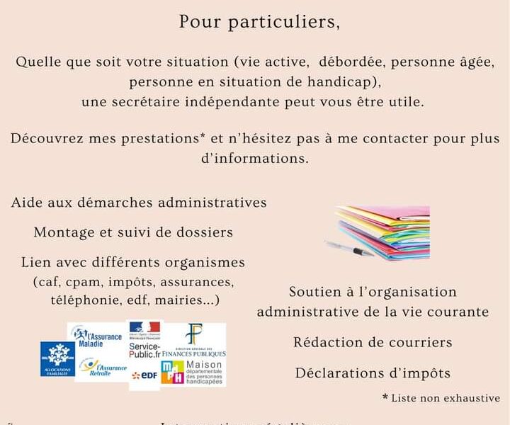 Assist'Secrét@riat - Secrétaire indépendante - Assistante Administrative - Pour particuliers et professionnels.