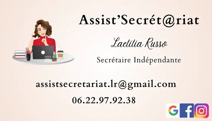 Assist'Secrét@riat - Secrétaire indépendante - Assistante Administrative - Pour particuliers et professionnels.