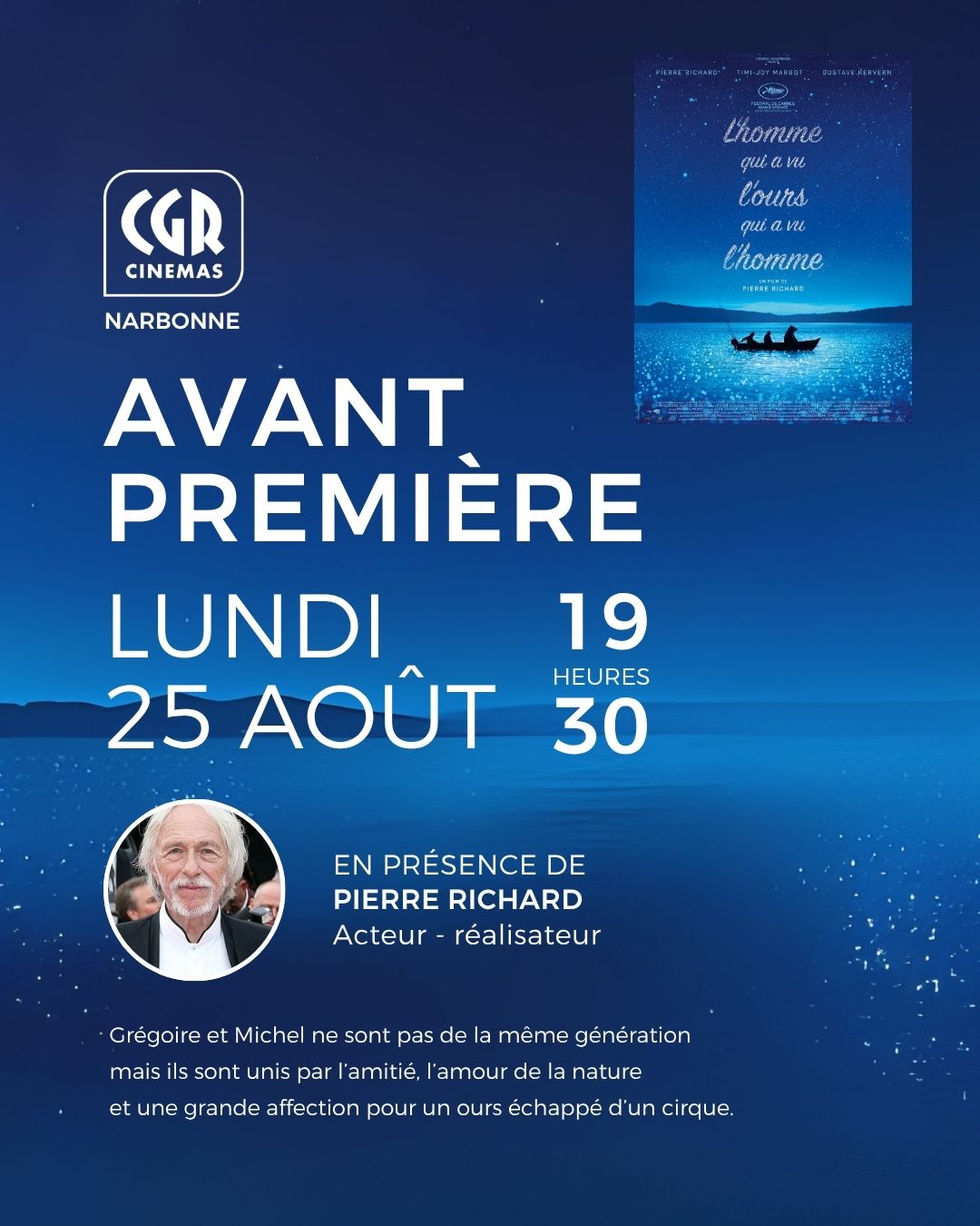 Avant-première du film : L'homme qui a vu l'ours qui a vu l'homme