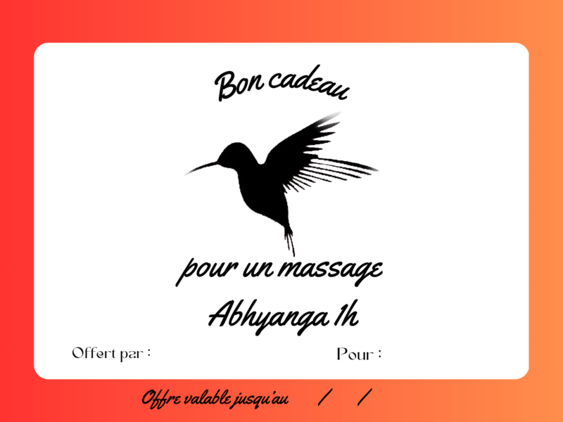 Carte cadeau Noël - Suraya Massage