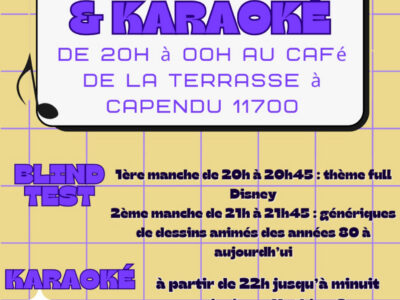 Soirée blind Test et karaoké