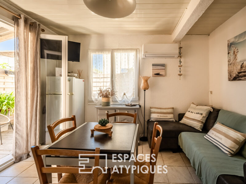 Demeure de charme, plage des chalets à Gruissan Plage –Entre mer et Clape